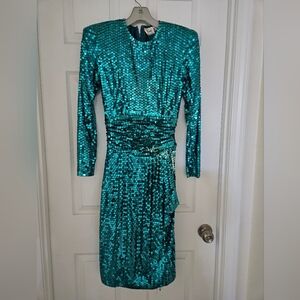 Sequin green dress